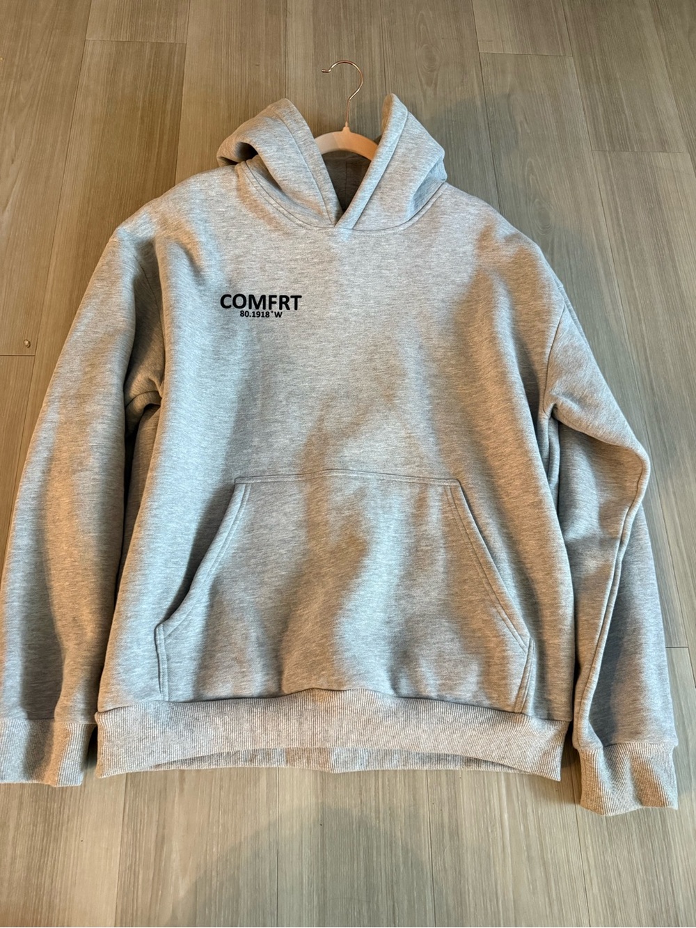 COMFRT Gray Hooded Sweatshirt